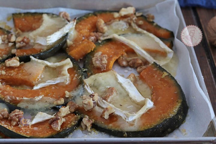 zucca e brie al forno