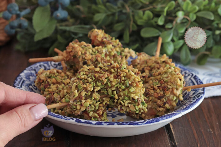 Gamberi ai pistacchi