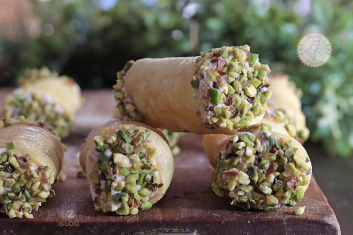 Paccheri fritti ripieni
