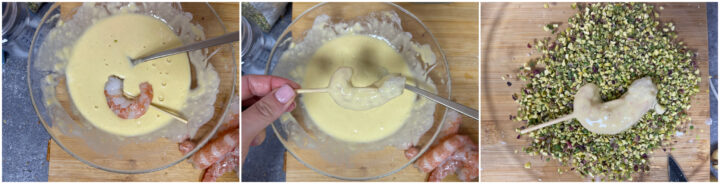 Gamberi ai pistacchi