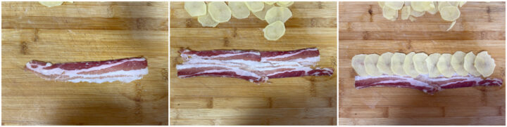 Rose di patate e pancetta