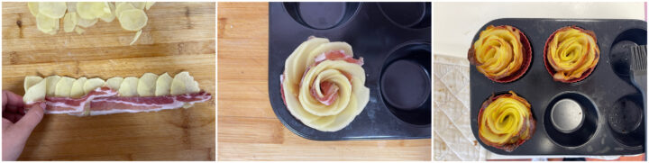 Rose di patate e pancetta