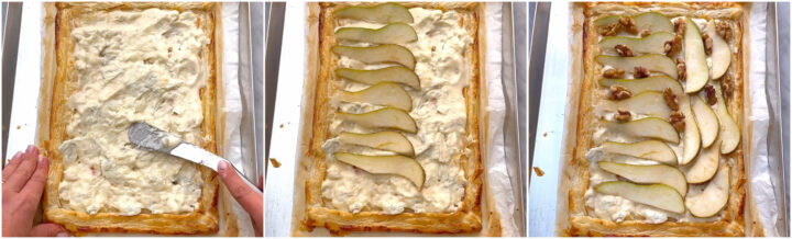 Sfogliata gorgonzola pere e noci