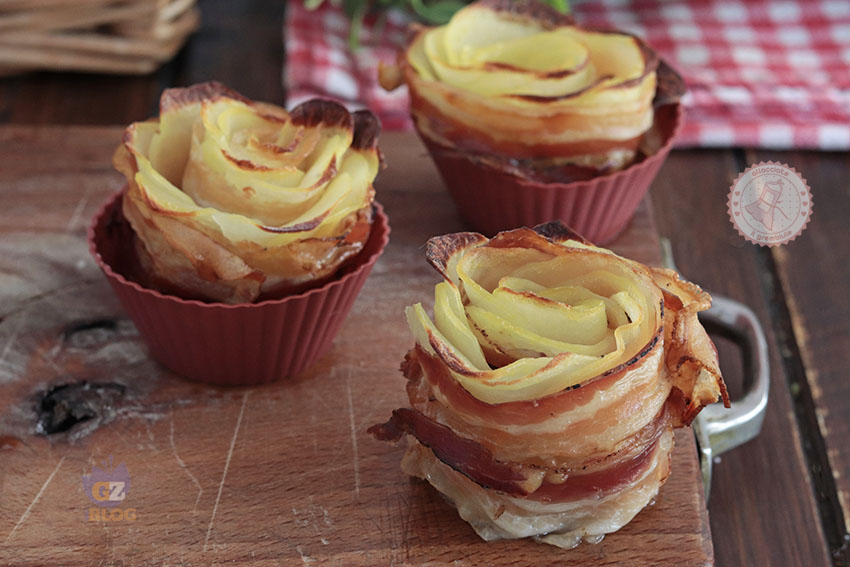 Rose di patate e pancetta