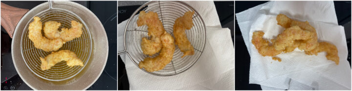 Gamberi fritti al cocco