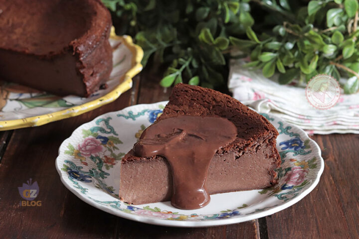 Cheesecake basca al cioccolato