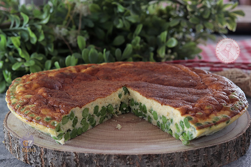 frittata di piselli