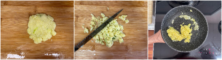 Zucchine alla ricotta in piedi