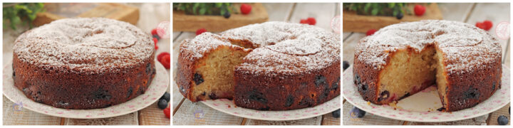 torta allo yogurt e frutti di bosco