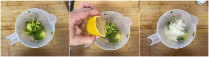 Pasta cremosa con avocado