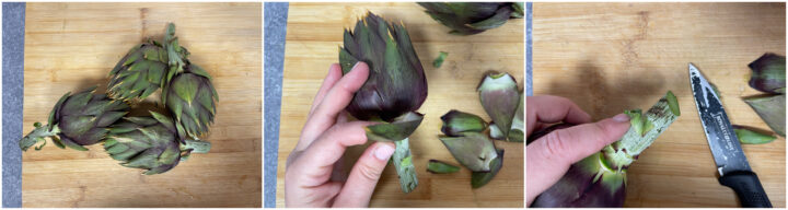 Come pulire i carciofi