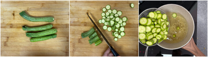 Pasta con ricotta zafferano e zucchine