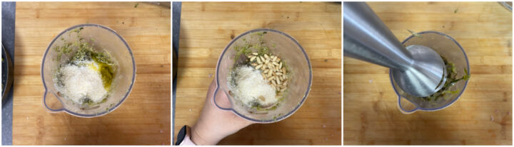 Pasta con pesto primavera