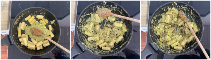 Pasta con pesto primavera
