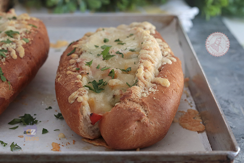Baguette farcita con verdure ricetta