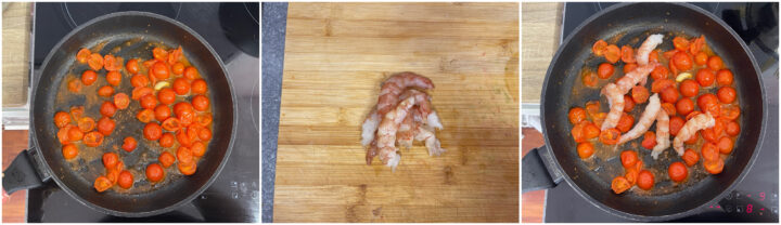 Pasta gamberi e pomodorini