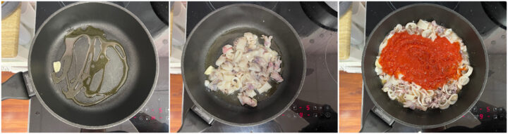 Pasta al sugo di calamari