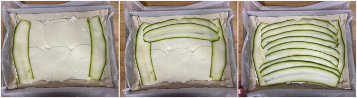 Sfogliata di zucchine stracchino e scamorza