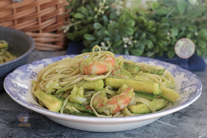 Pasta gamberi e zucchine