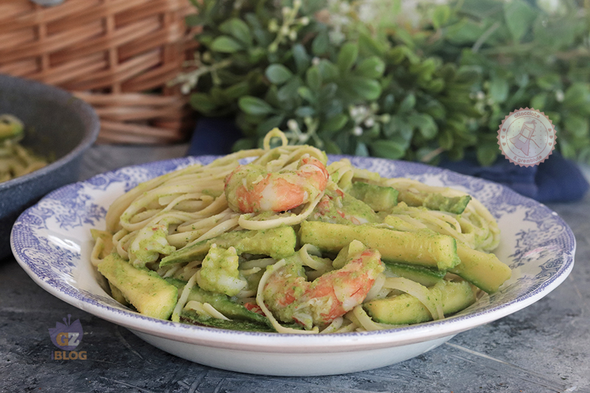 Pasta gamberi e zucchine