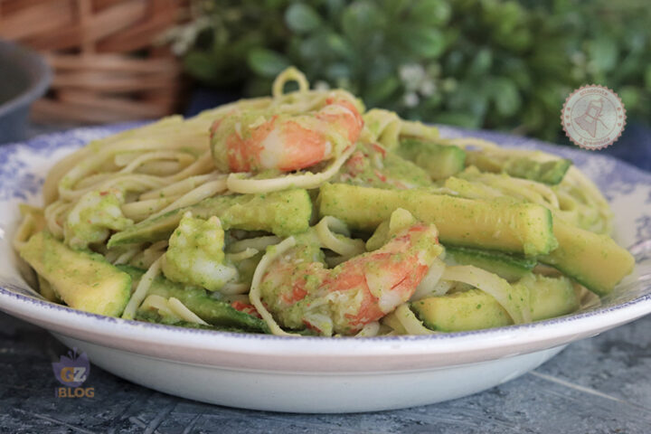 Pasta gamberi e zucchine