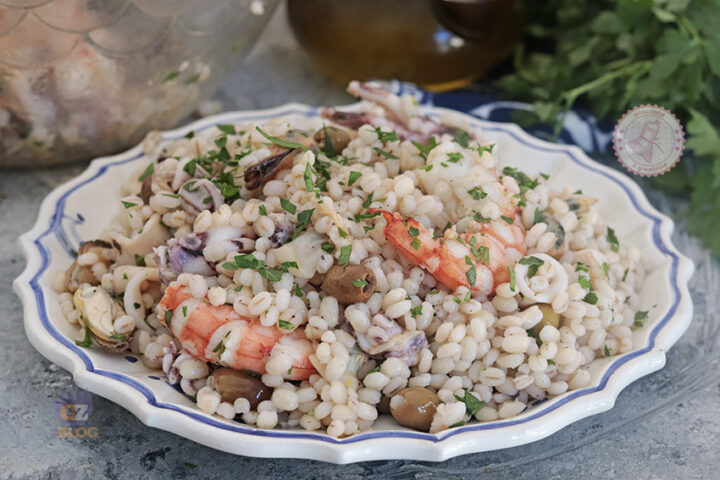 Insalata di orzo di mare con olive ricetta