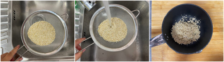 Cottura quinoa