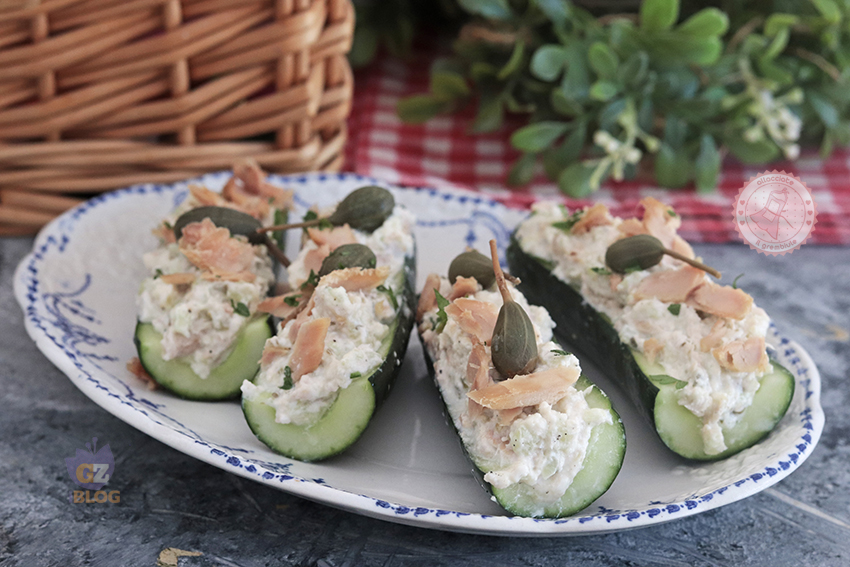 Barchette di cetriolo senza cottura ricetta