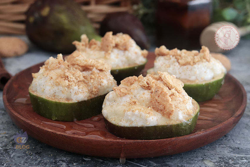 Fichi con ricotta e amaretti senza cottura ricetta