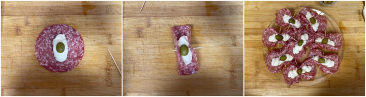 Barchette di salame fredde ricetta