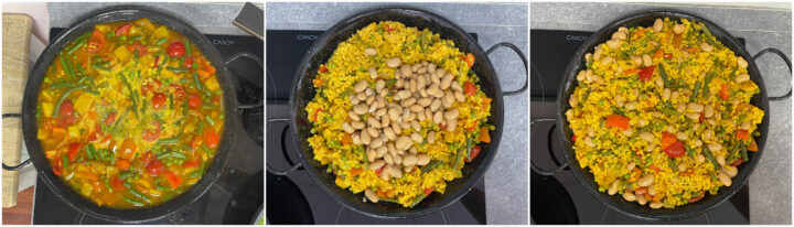 Paella vegetariana ricetta