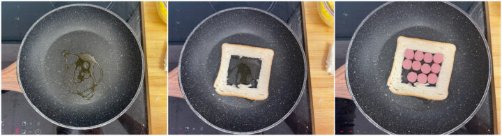 Toast farcito uova e würstel ricettav