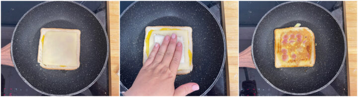 Toast farcito uova e würstel ricetta