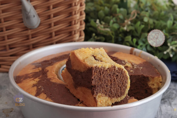 Ciambella variegata zucca e cioccolato ricetta