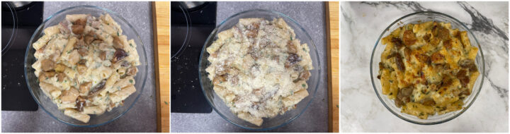 Pasta gratinata ai funghi ricetta