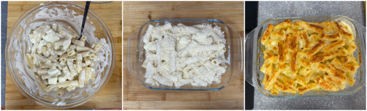 Pasta al forno con mozzarella ricetta