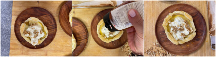 Sfogliatine mele gorgonzola e noci ricetta