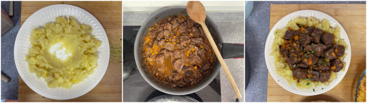 Stracotto di manzo con pure di patate ricetta