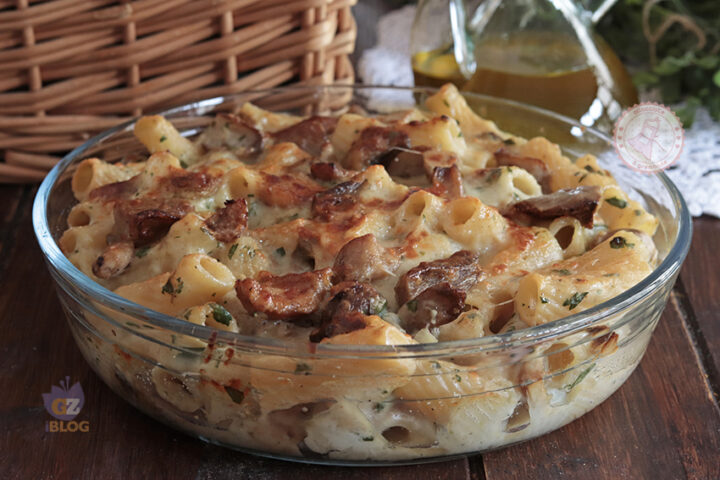 Pasta ai funghi gratinata ricetta