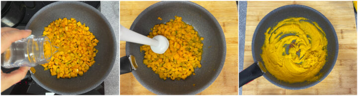 Pasta con crema di zucca e pancetta ricetta
