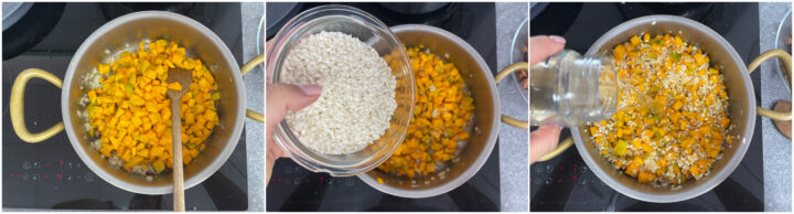 Risotto zucca e salsiccia ricetta