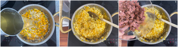 Risotto zucca e salsiccia ricetta