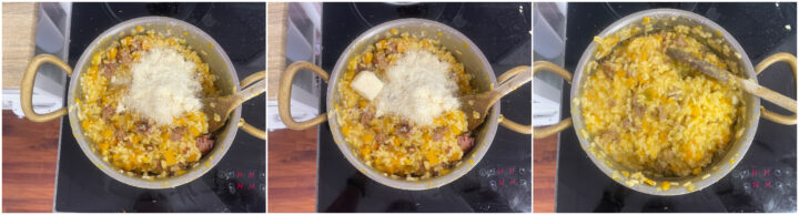 Risotto zucca e salsiccia ricetta