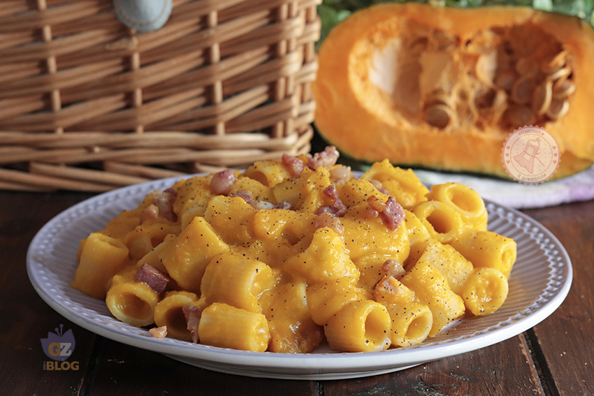 Pasta zucca e pancetta ricetta