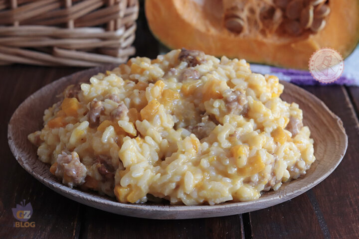 Risotto zucca e salsiccia ricetta