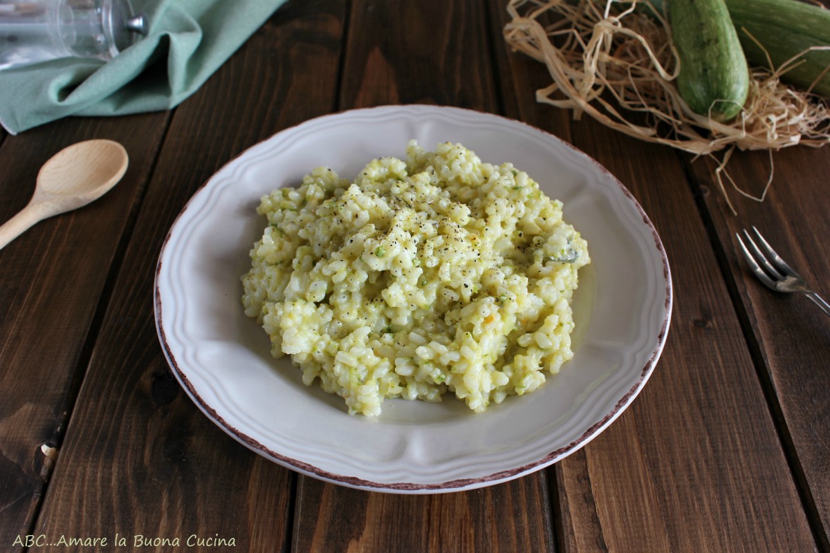 risotto con zucchine e gorgonzola