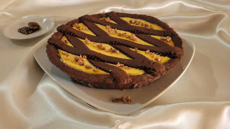 Crostata al Cacao alla crema di Mascarpone e Ricotta