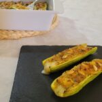 Zucchine Ripiene con Formaggio e Pinoli in friggitrice ad aria