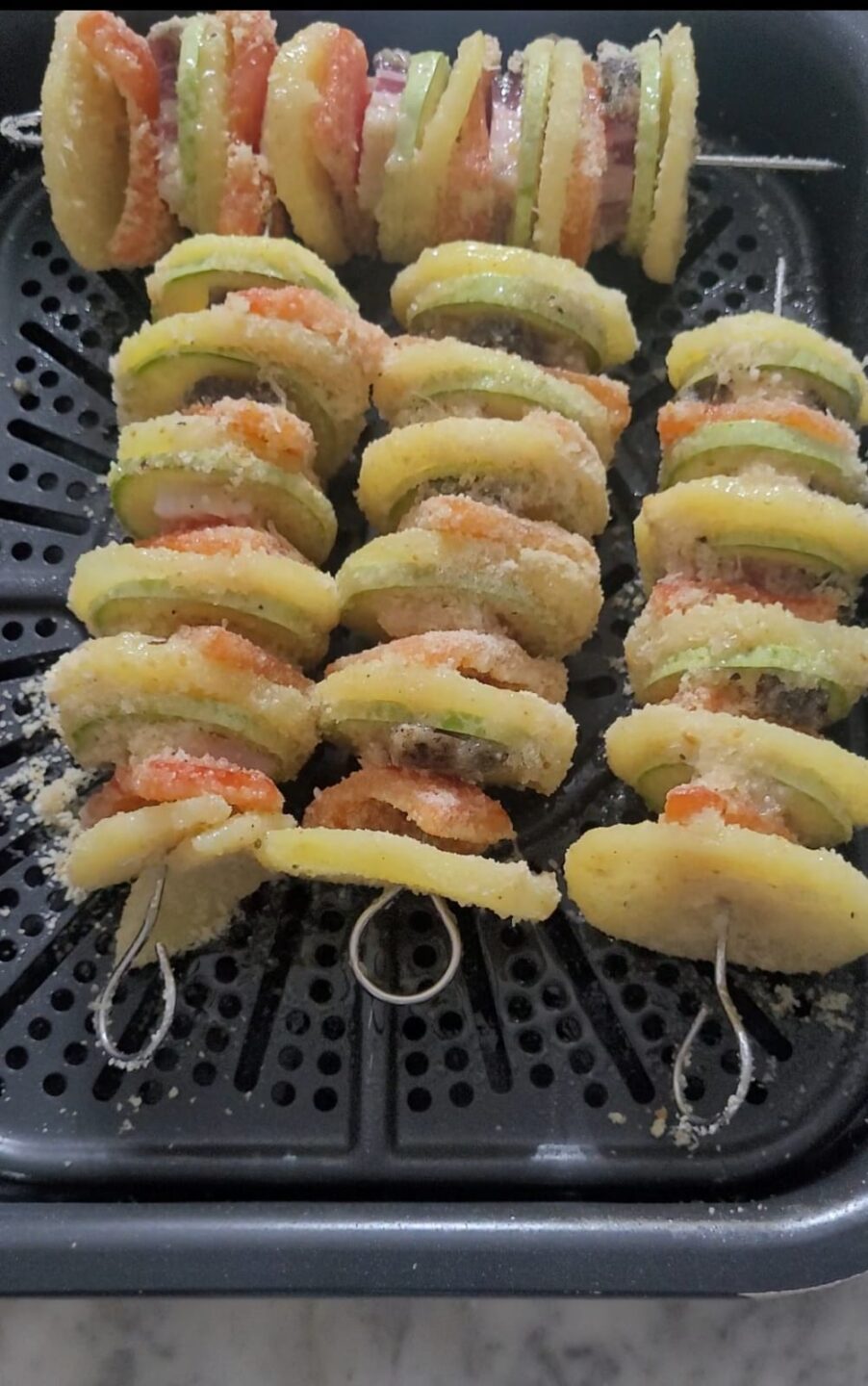 Spiedini di Verdure in Friggitrice ad Aria