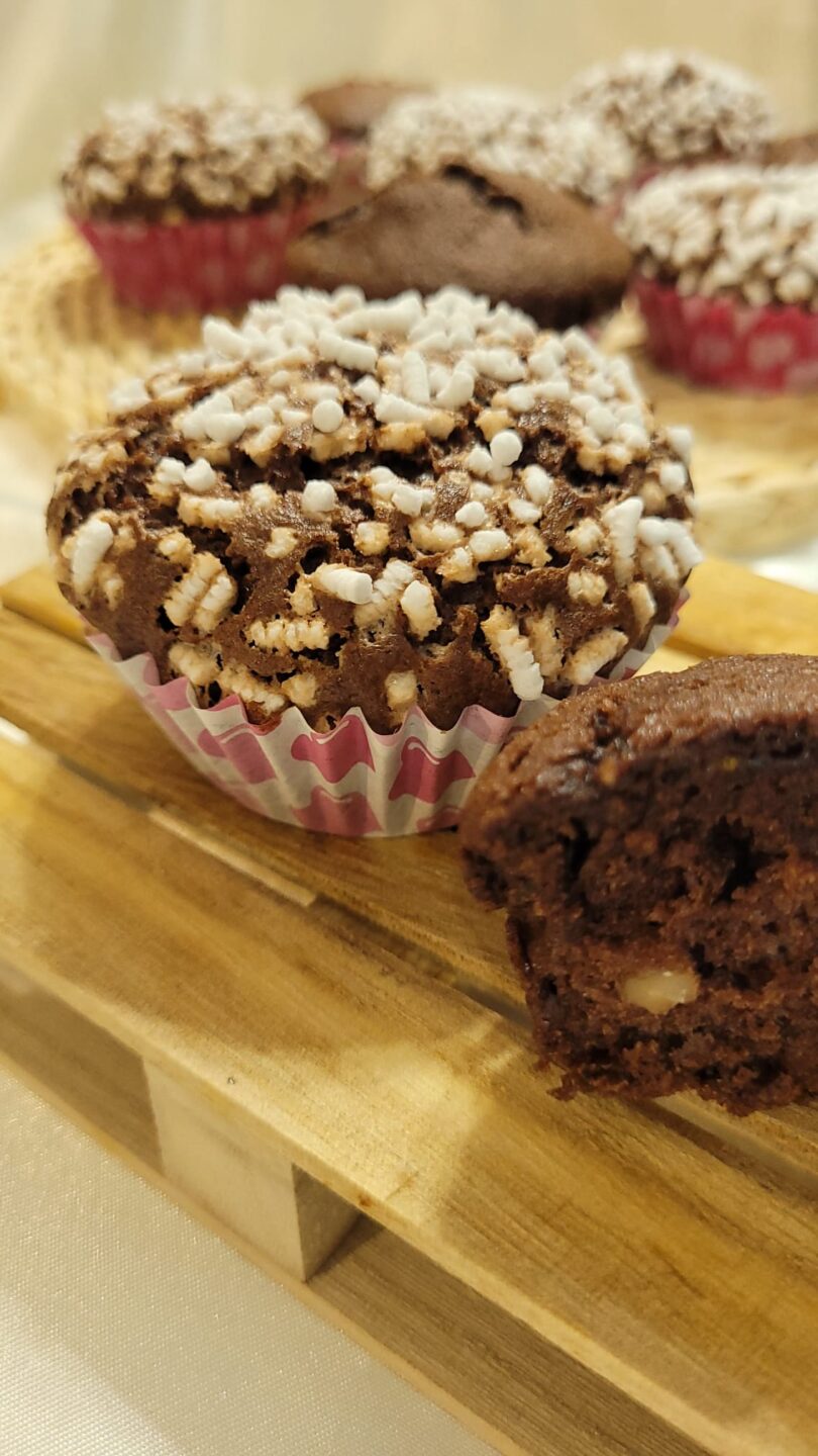 Muffin Cacao e Noci in Friggitrice ad Aria